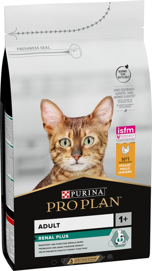 Pro Plan Adult Renal Plus Everyday Dry Cat Food with Chicken, 1.5 kg