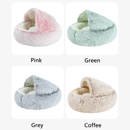 Grizzly Snuggle Cat Bed  Green - 50cm