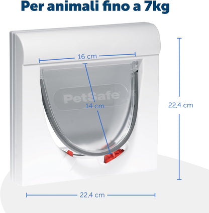 PetSafe Magnetic 4-Way Locking Classic Cat Flap – Magnet-Activated Cat Door UAE