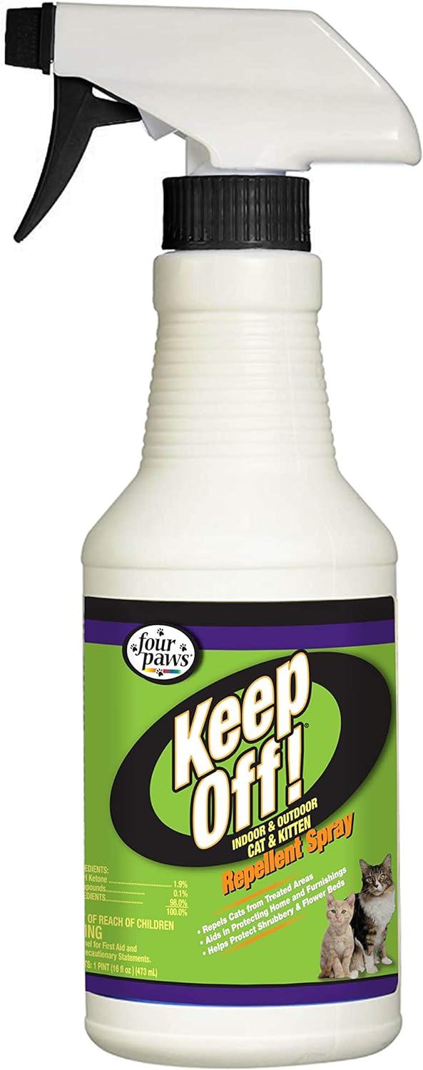 Four Paws Keep Off! I/O Dog and Cat Repellent, 16 oz. Pump