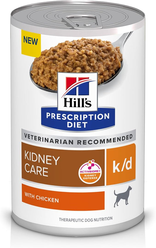 HILL'S PRESCRIPTION DIET k/d Kidney Care with Chicken Wet Dog Food  350g x 12