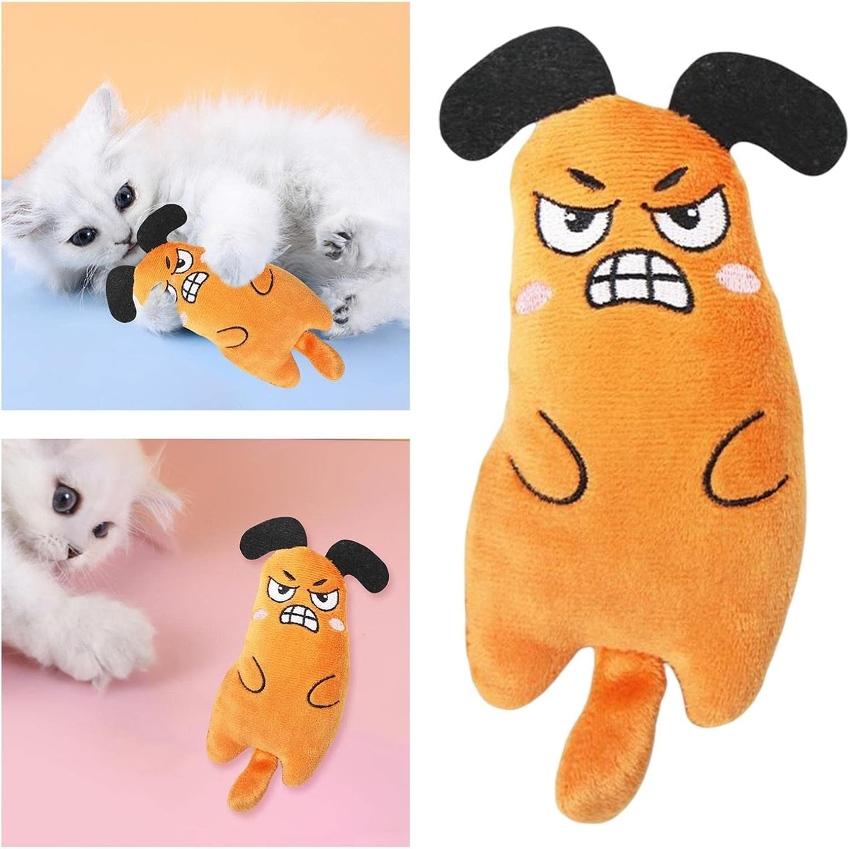 Wild Catz Scareyz Plush Cat Toy with Multicolours - 5.5 x 10cm