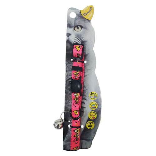 Swooosh Angry Birds nylon safe collar C-10mm 18/28cm pink