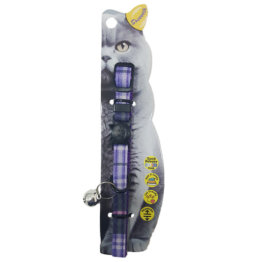 Swooosh Bright & Beautiful grid safe collar C-10mm 18/28cm purple