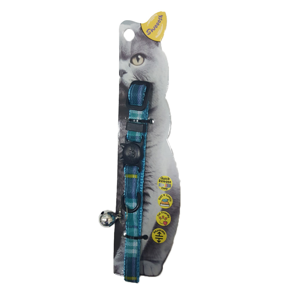 Swooosh Bright & Beautiful grid safe collar C-10mm 18/28cm blue