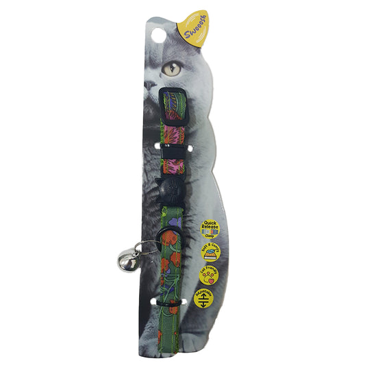 Swooosh Sun & Shine safe collar C-10mm 18/28cm green