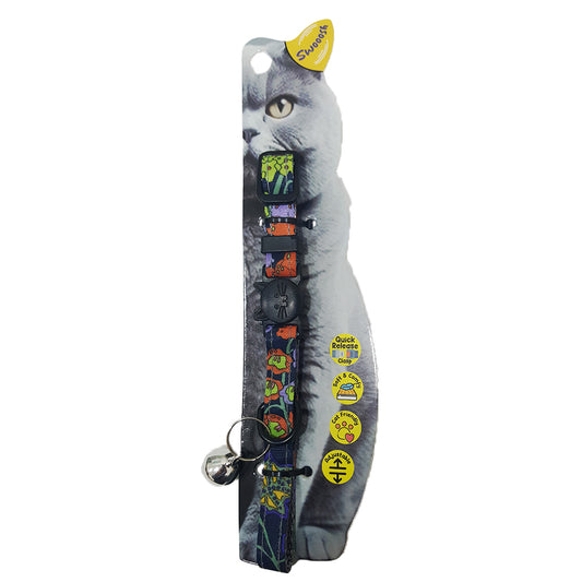 Swooosh Sun & Shine safe collar C-10mm 18/28cm grey