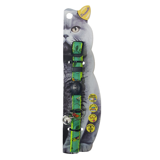 Swooosh Magpie safe collar C-10mm 18/28cm green