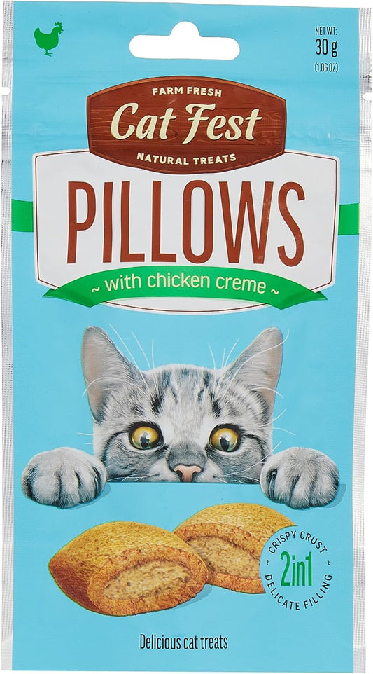 Cat Fest Pillows with Chicken Cream-30g