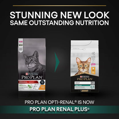 Pro Plan Adult Renal Plus Everyday Dry Cat Food with Chicken, 3 kg