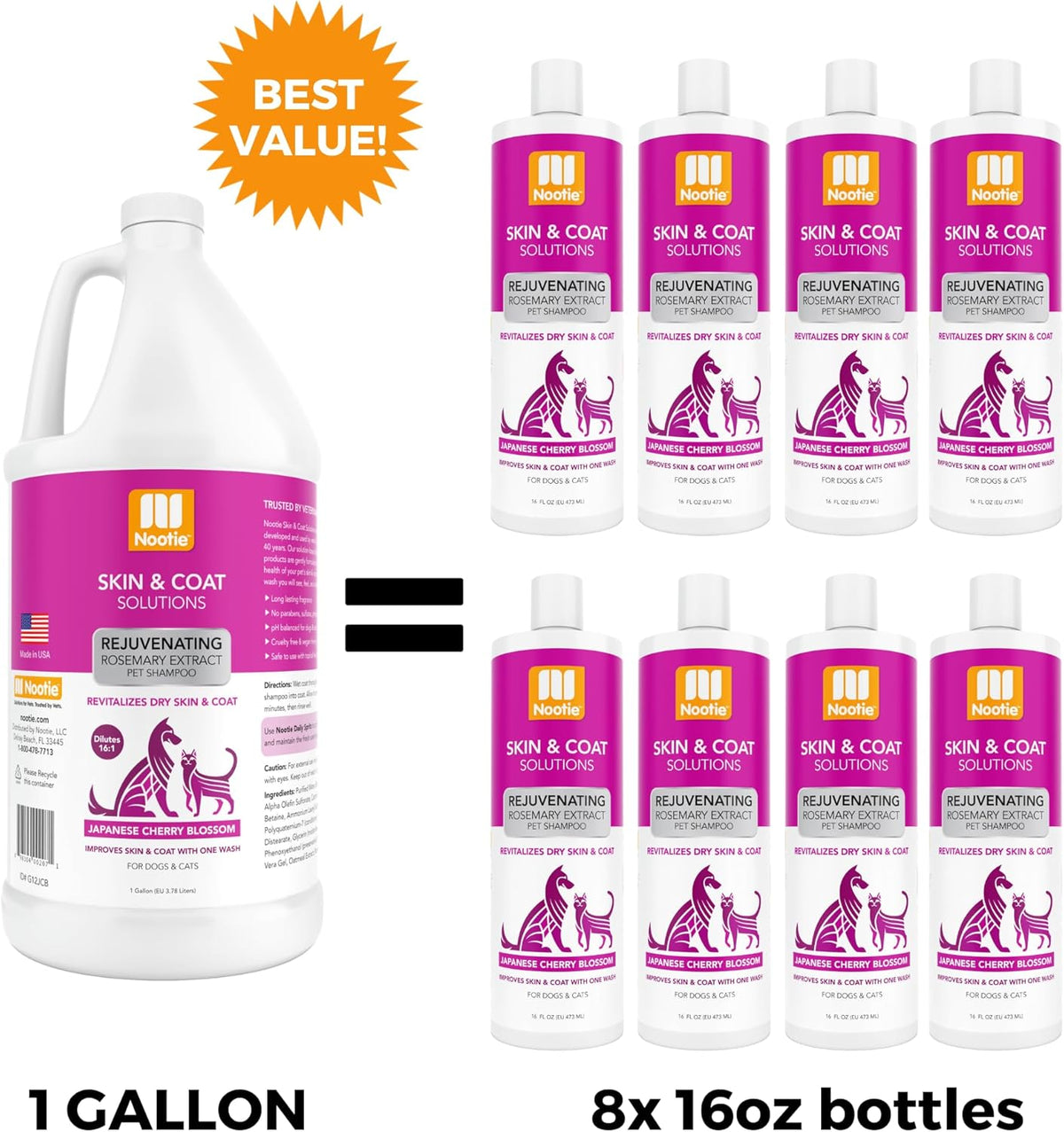 Nootie Japanese Cherry Blossom Shampoo 1 Gallon