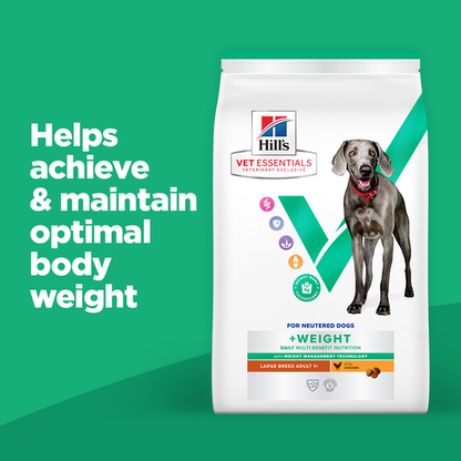 Hill's Vet Essentials Multi-Benefit + Weight Adult Large Dry Dog Food With Chicken 14kg