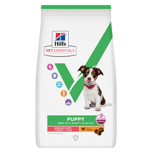 Hill's Vet Essentials Multi-Benefit Medium Puppy Dry Food with Chicken 2kg