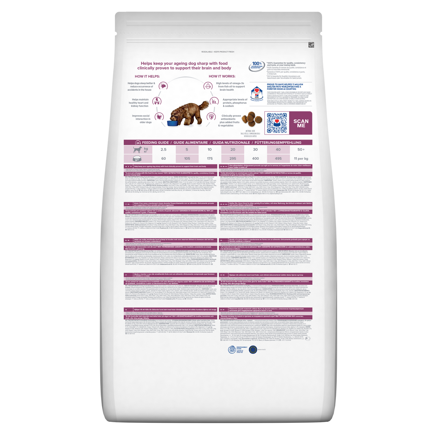 Hill's Prescription Diet b/d Dog Food 3kg