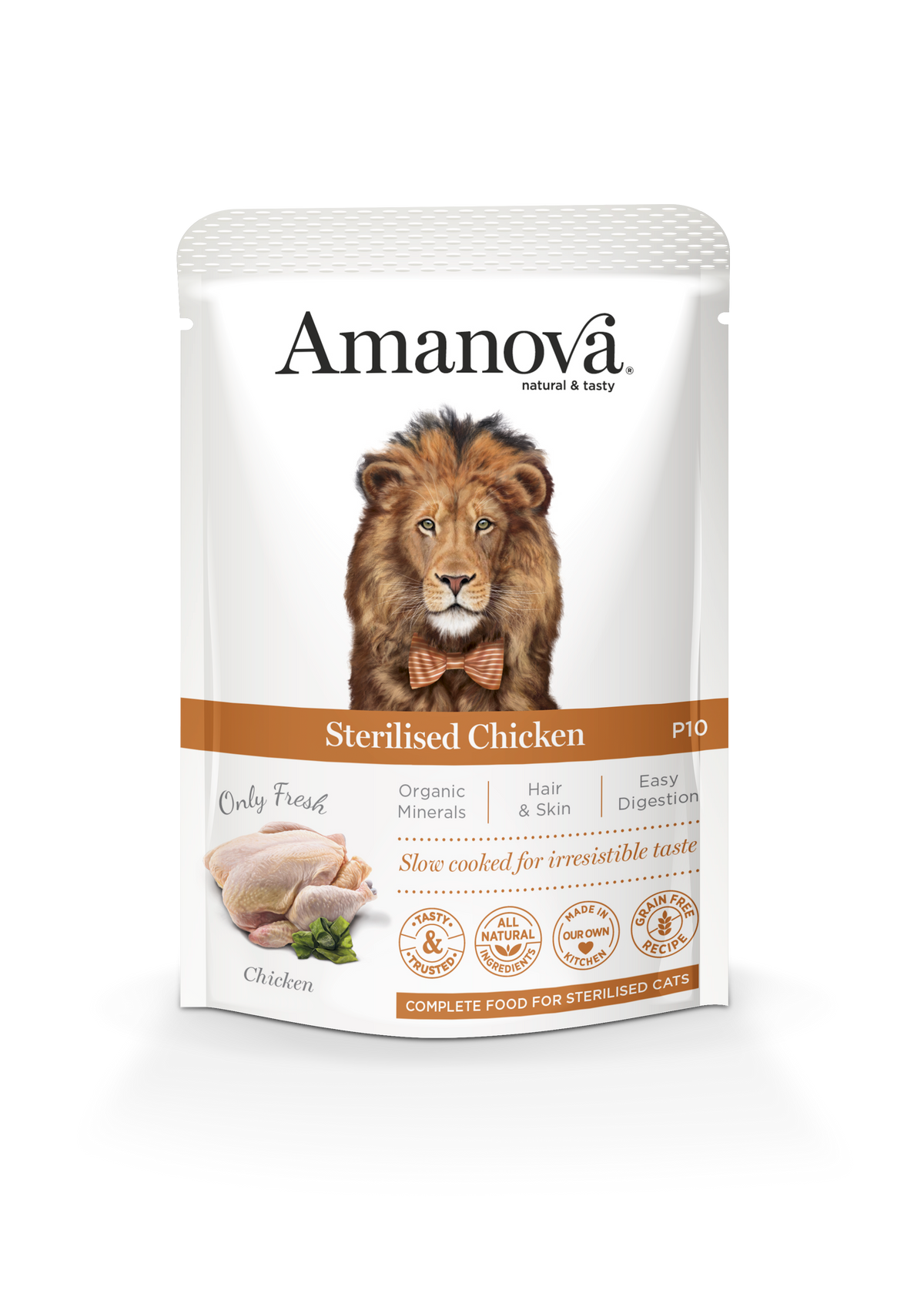 Amanova Pouch Cat Sterilised Chicken Wet Food 85g