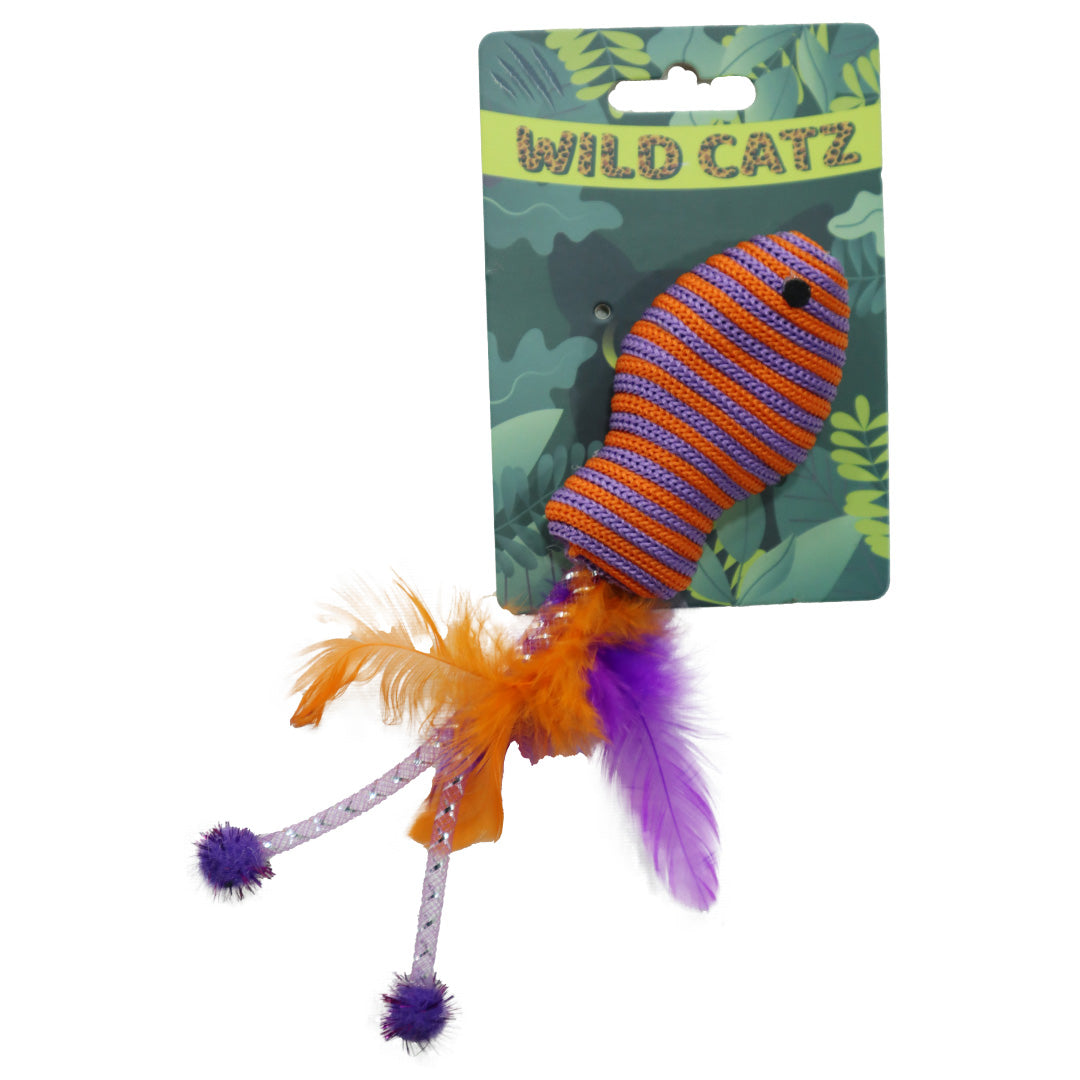 Wild Catz Jumpin Fish Fabric, Feature Cat Toy