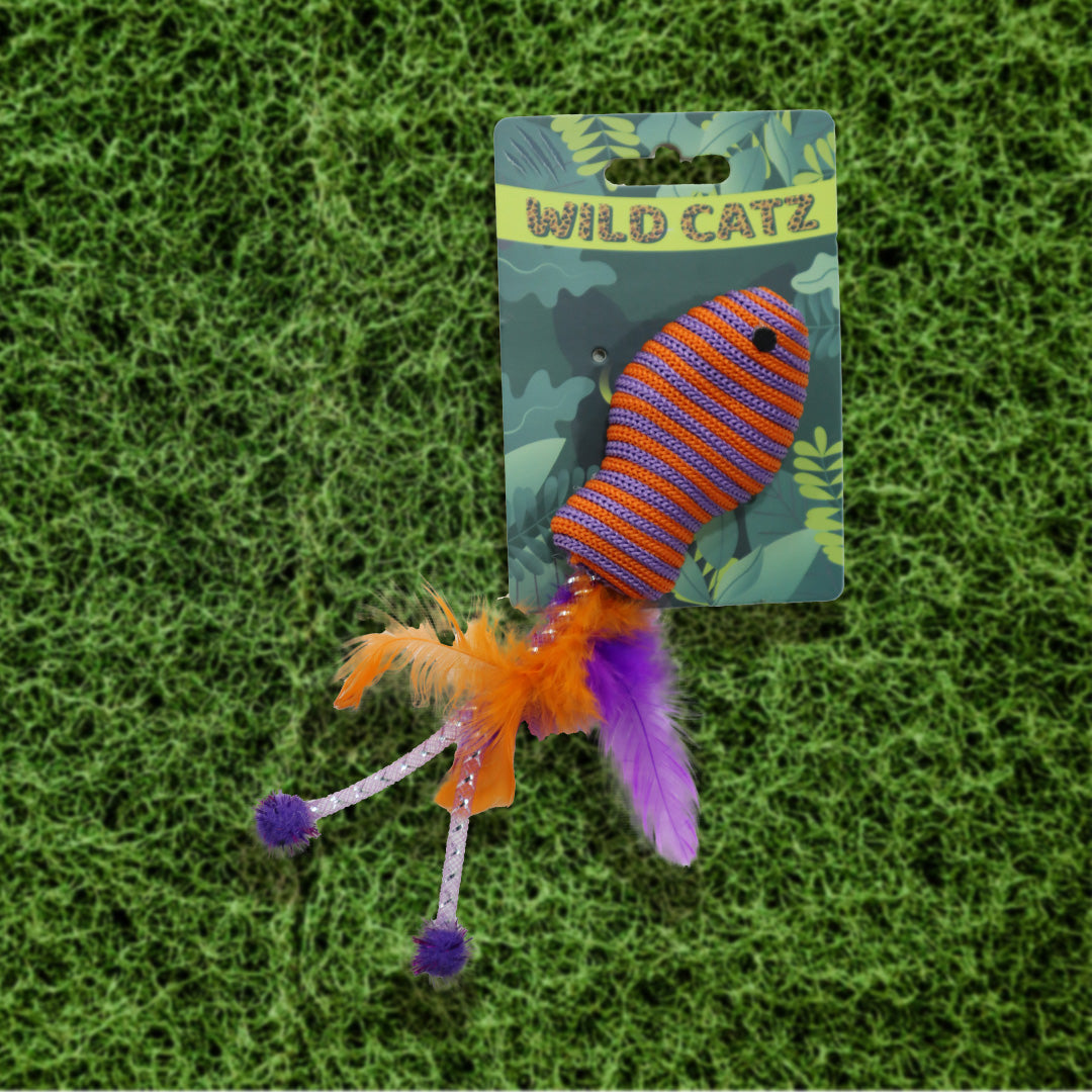 Wild Catz Jumpin Fish Fabric, Feature Cat Toy