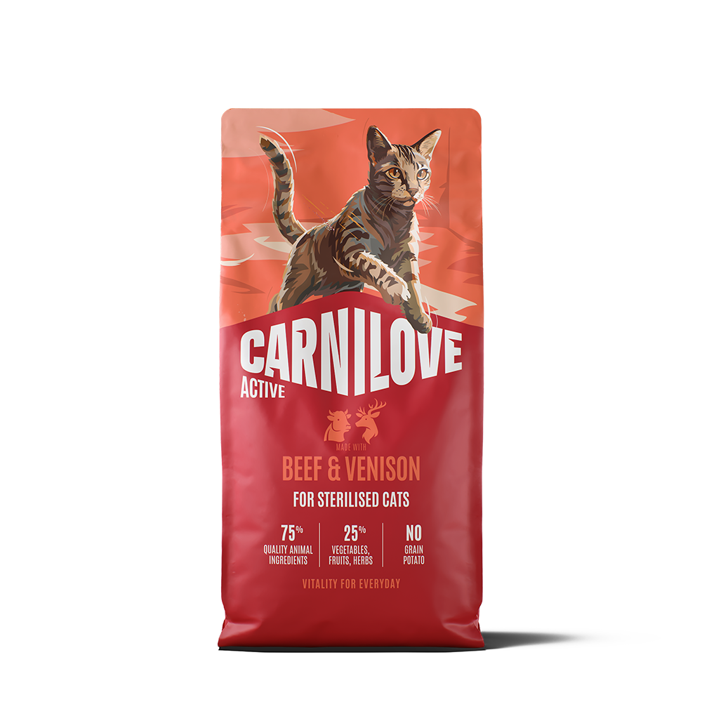 Carnilove Active Beef & Venison for Sterilised Adult All Breeds Dry Cat Food 6kg