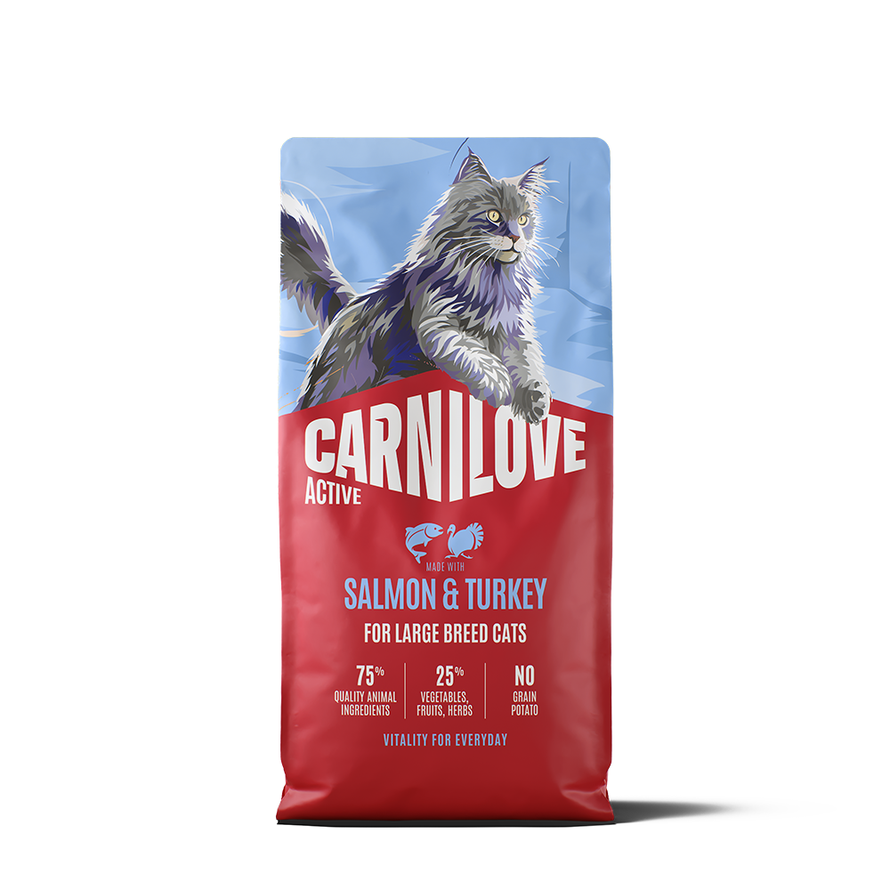 Carnilove Active Salmon & Turkey for Adult Large Breeds Dry Cat Food 6kg
