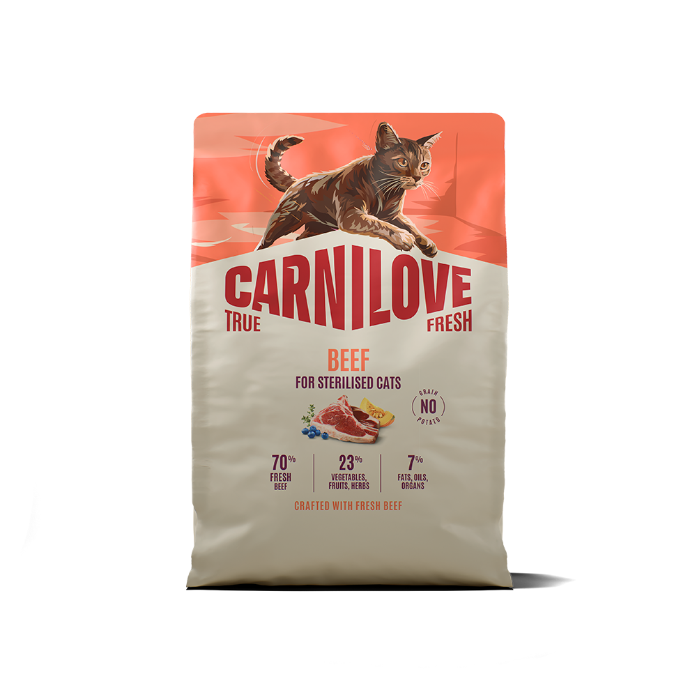 Carnilove True Fresh Beef for Sterilised Adult All Breeds Dry Cat Food 2kg