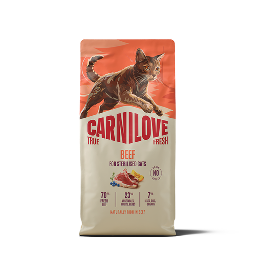 Carnilove True Fresh Beef for Sterilised Adult All Breeds Dry Cat Food 6kg