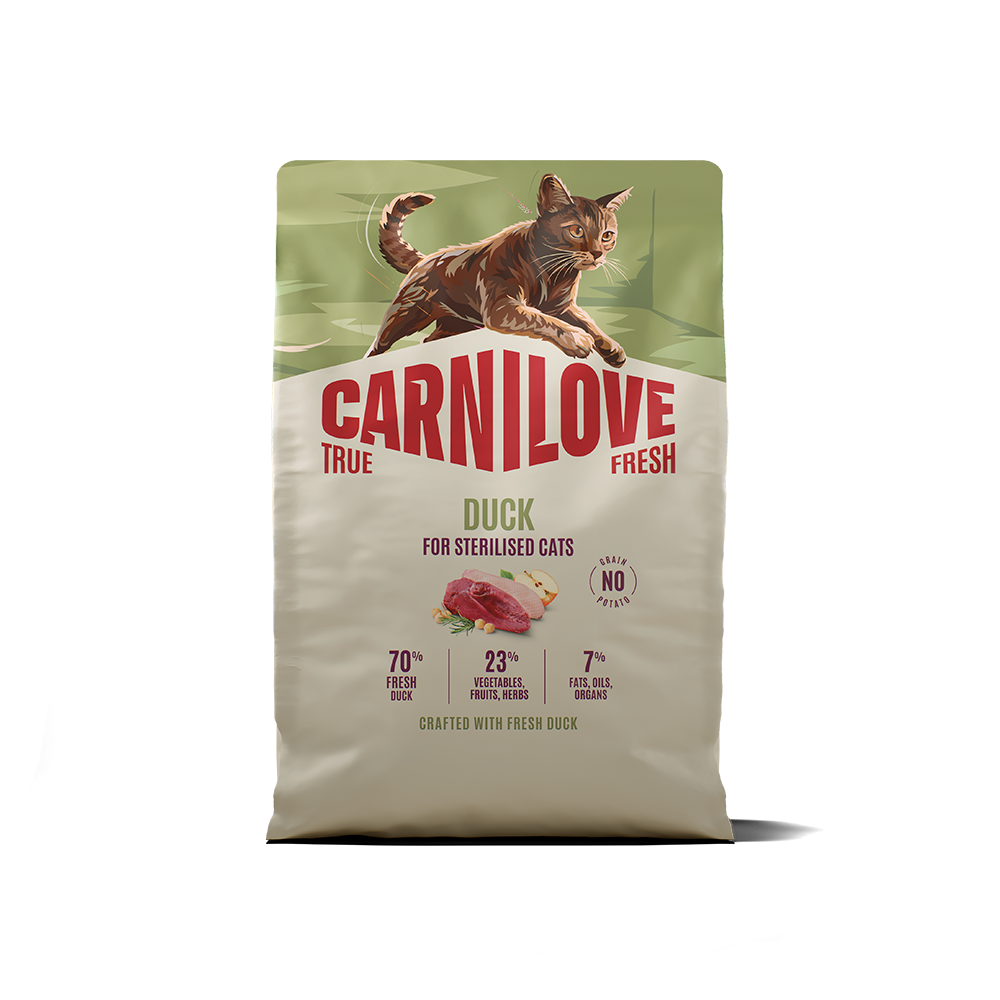 Carnilove True Fresh Duck for Sterilised Adult All Breeds Dry Cat Food 2kg