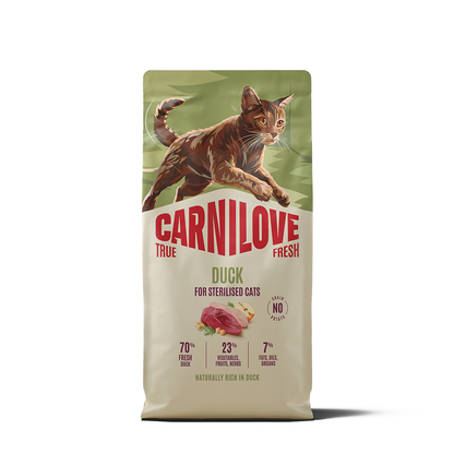 Carnilove True Fresh Duck for Sterilised Adult All Breeds Dry Cat Food 6kg