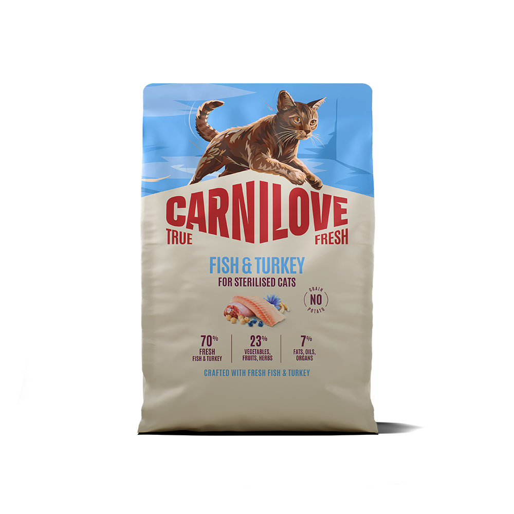 Carnilove True Fresh Fish & Turkey for Sterilised Adult All Breeds Dry Cat Food 2kg