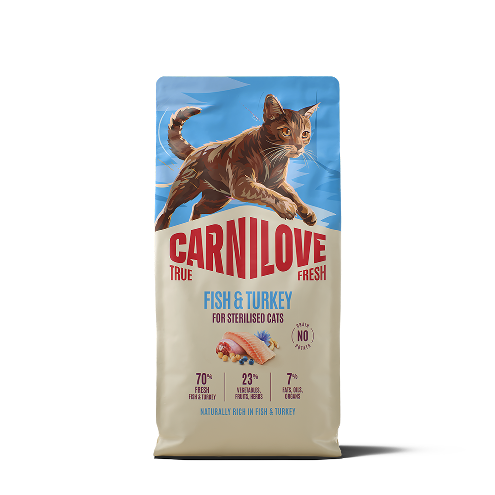 Carnilove True Fresh Fish & Turkey for Sterilised Adult All Breeds Dry Cat Food 6kg