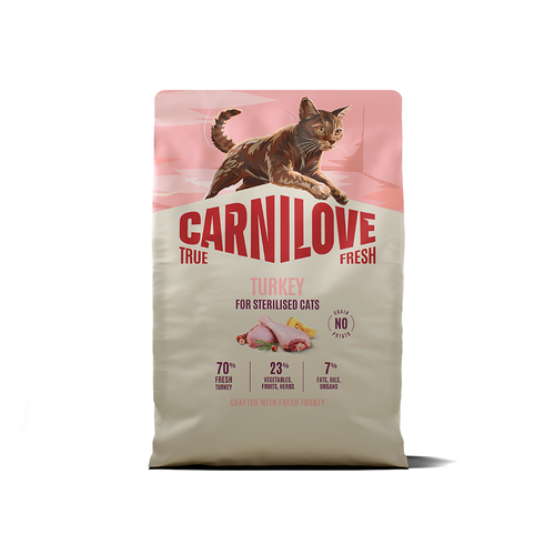Carnilove True Fresh Turkey for Sterilised Adult All Breeds Dry Cat Food 2kg