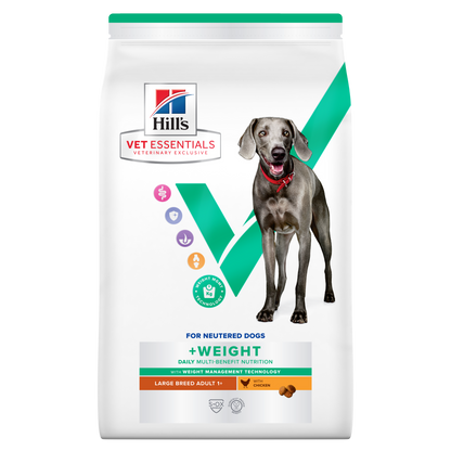 Hill's Vet Essentials Multi-Benefit + Weight Adult Large Dry Dog Food With Chicken 14kg