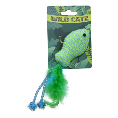 Wild Catz Jumpin Fish Fabric, Feature Cat Toy
