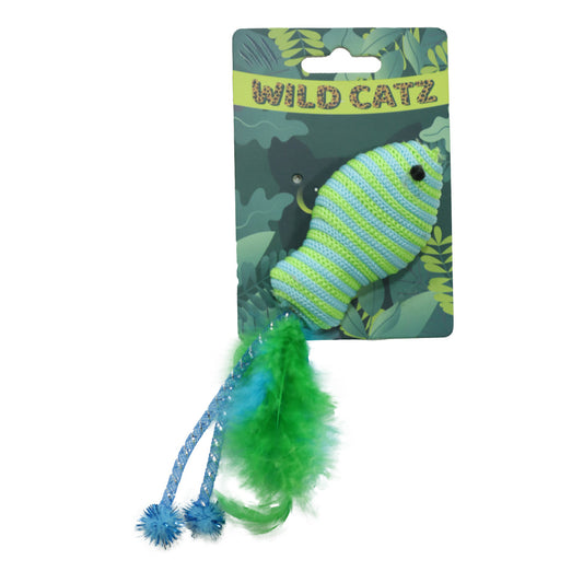 Wild Catz Jumpin Fish Fabric, Feature Cat Toy