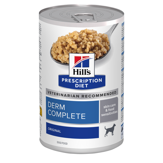 Hill's PRESCRIPTION DIET Derm Complete Dog Food 370g x 12