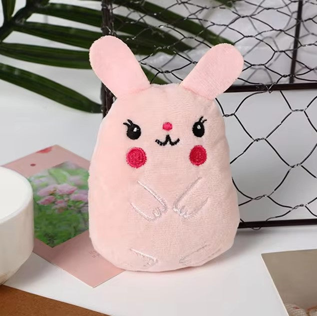 Wild Catz Rabbitz Plush Cat Toy with Multicolours - 11 x 8 x 4.5cm