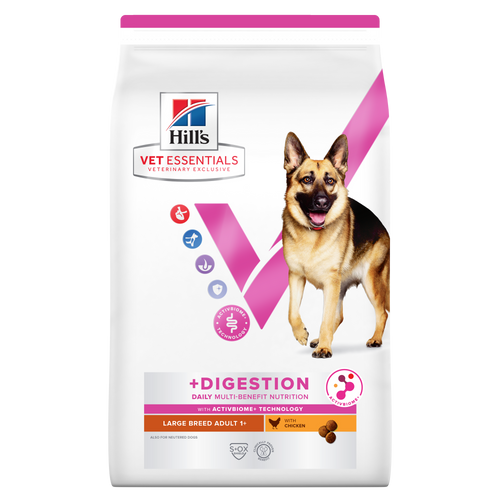 Hill's Vet Essentials Multi-Benefit + Digestion Adult Large Dry Dog Food With Chicken 14kg