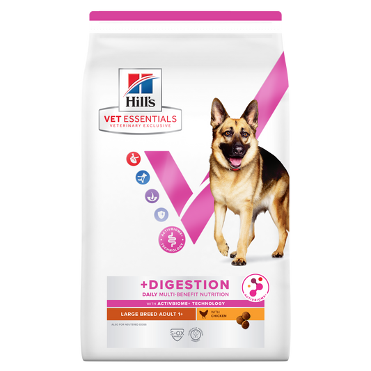 Hill's Vet Essentials Multi-Benefit + Digestion Adult Large Dry Dog Food With Chicken 14kg