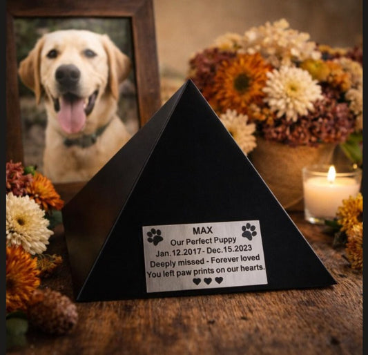 Cremation Dog 10-25 Kg with Ashes Back