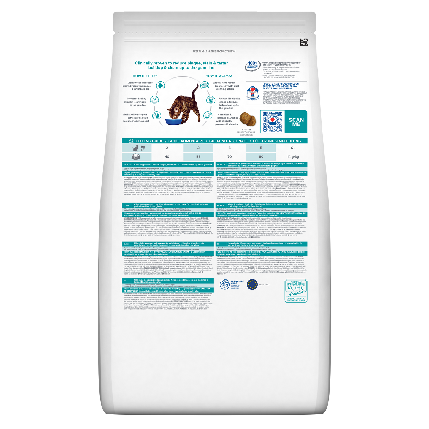 Hill's PRESCRIPTION DIET t/d Cat Food 3kg