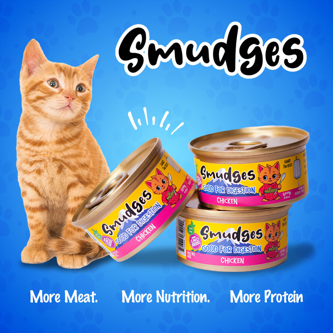 Smudges Adult Cat Chicken Flakes Tuna In Soft Jelly 80g