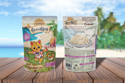 Aloha Smudges Chicken Adult Cat wet food in Jelly 85g Pouch