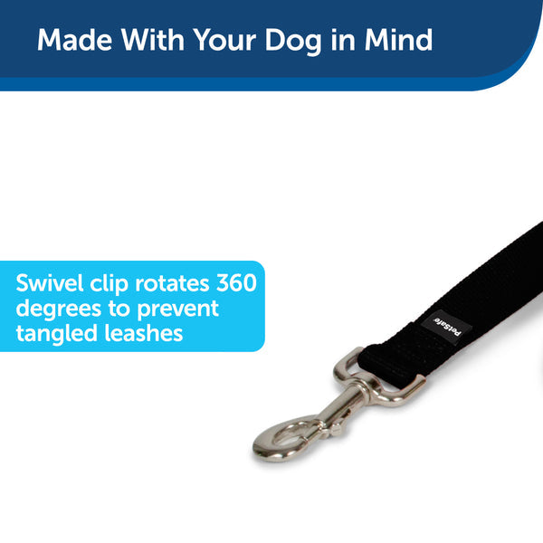 Petmate Nylon Dog Leash 1in x6in Black