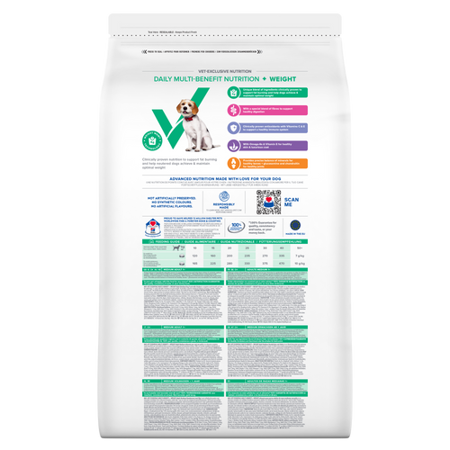 Hill's Vet Essentials Multi-Benefit + Weight Adult Medium Dry Dog Food With Chicken 700g