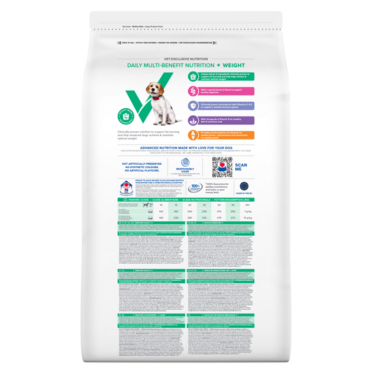 Hill's Vet Essentials Multi-Benefit + Weight Adult Medium Dry Dog Food With Chicken 700g