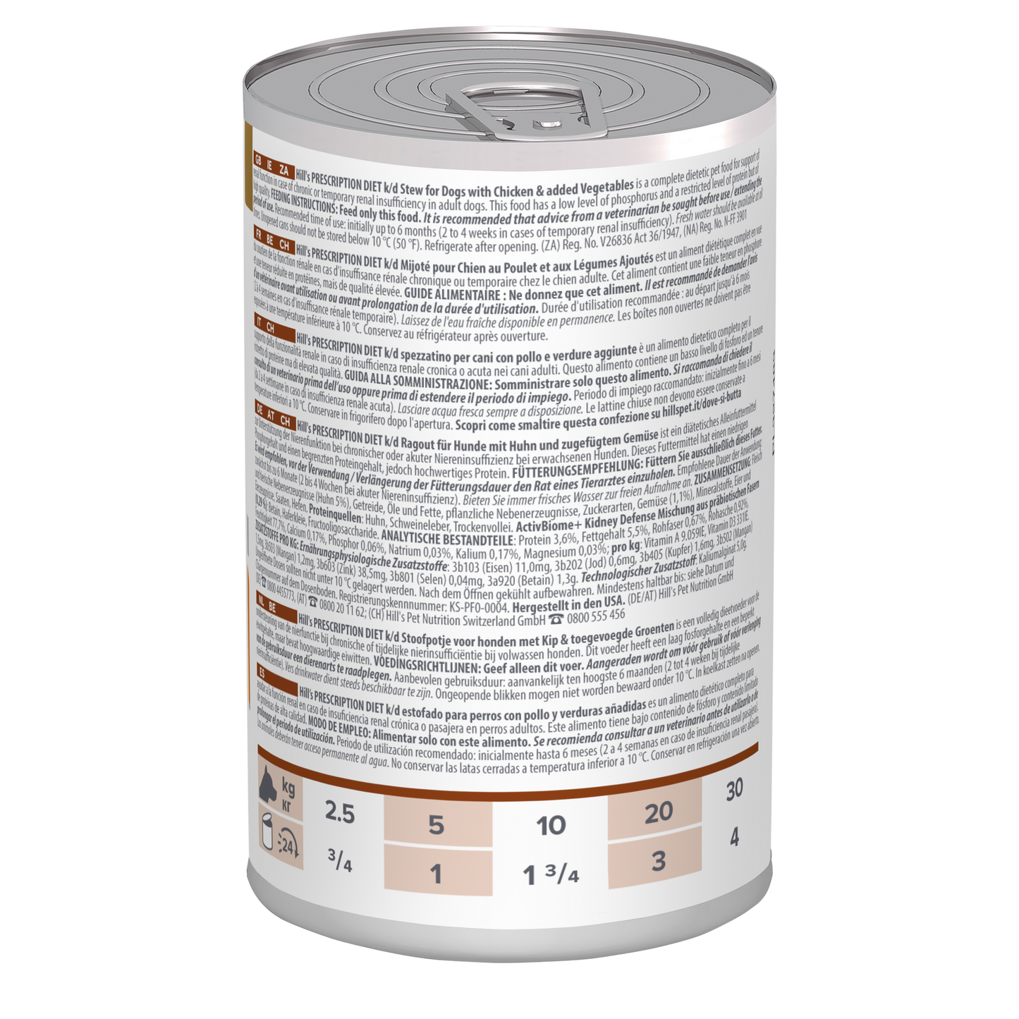 Hill's Prescription Diet k/d Stew for Dogs 354g x12