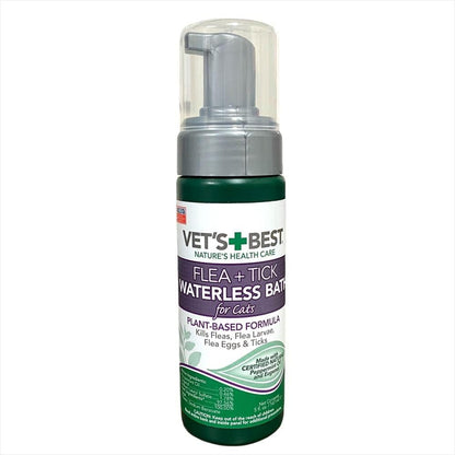 Vet’s Best Flea and Tick Waterless Bath Foam for Cats 5oz