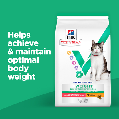 Hill’s Vet Essentials Multi- Benefit+ Weight Young Adult Cat Food with Chicken 1.5kg