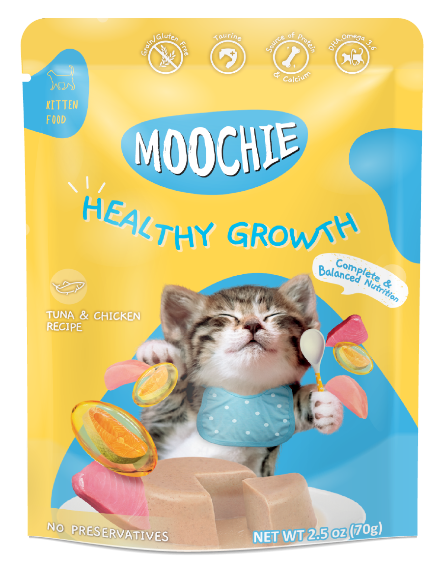 Moochie Kitten Mousse Tuna & Chicken Recipe 70g Pouch