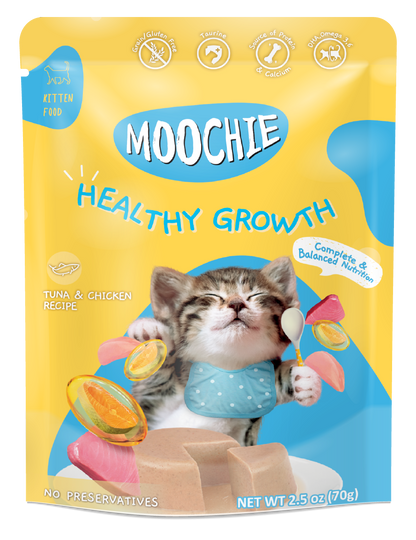 Moochie Kitten Mousse Tuna & Chicken Recipe 70g Pouch