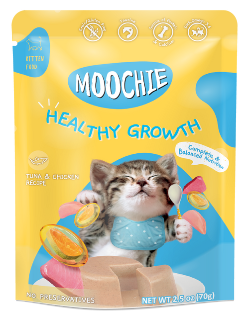 Moochie Kitten Mousse Tuna & Chicken Recipe 70g Pouch